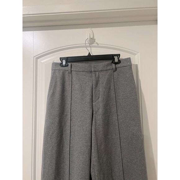 UNIQLO Women’s Gray Brushed Jersey Wide Pants Waist 30-31 inches Size L - Picture 3 of 9